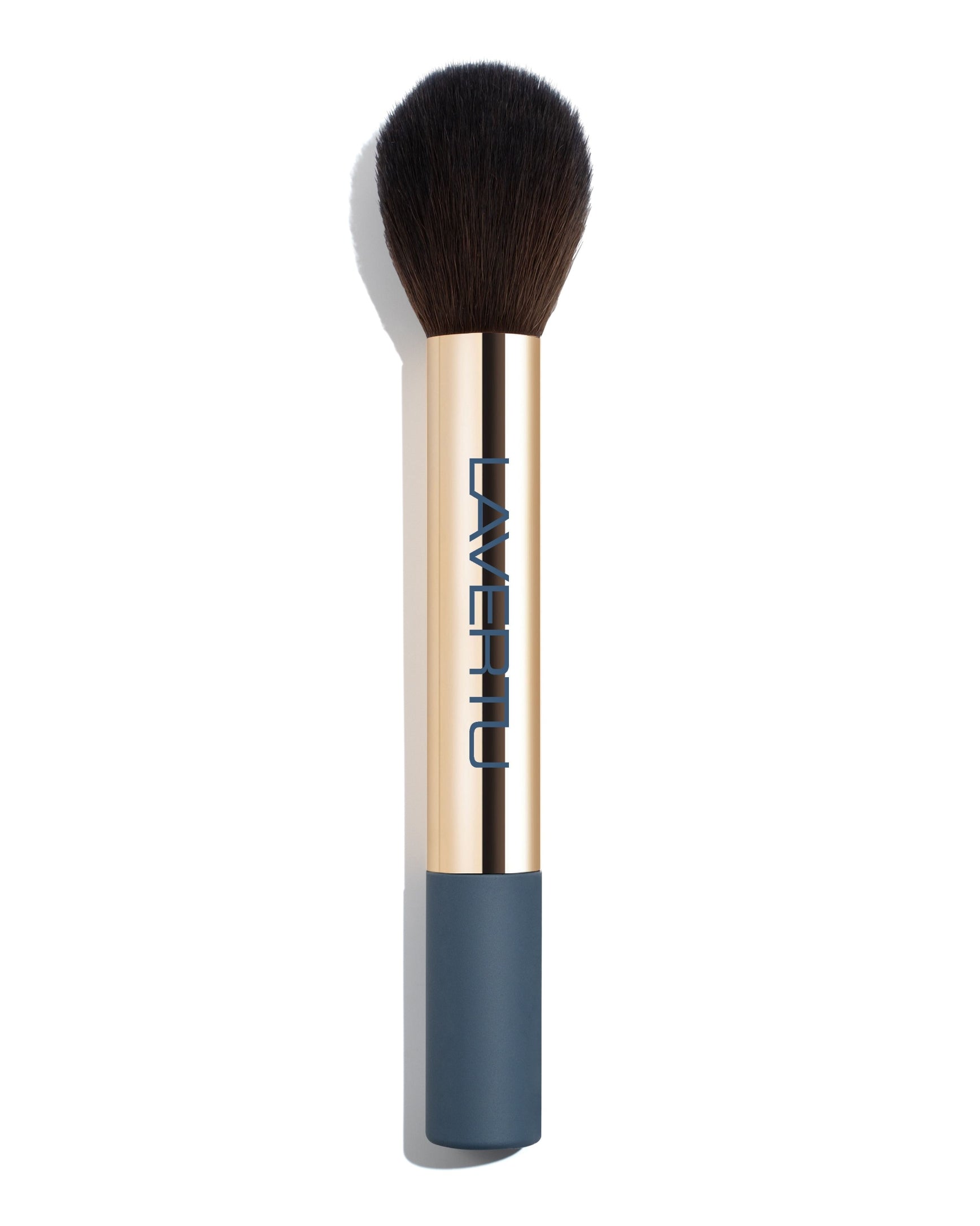 Lavertu Precision Powder Brush with vegan bristles, designed for loose and pressed powders, ideal for Terre de Soleil Baked Bronzer