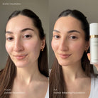 Voor en na resultaat met Lavertu Colour Adapting Foundation
