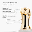 Lavertu Renewal Adaptive Lip Oil with airless applicator, jojoba oil, hyaluronic acid and peptides