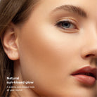 Close-up of a model wearing Lavertu Terre de Soleil Bronzer for a natural sun-kissed glow.