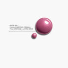 LAVERTU Nail Polish Unique 22 Suntan Rose texture detail showing a warm rose mauve nail colour with subtle shimmer, smooth texture and glossy finish.