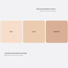 Lavertu foundation swatches - soft matte natural finish