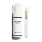 Lavertu Lash Shampoo with cleansing brush, gentle natural formula for daily lash care and hygienic cleansing.