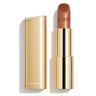 LAVERTU Lipstick Unique 14 Copper packshot showing a warm copper brown shade with rich bronze undertones in a luxurious gold case and smooth matte finish.
