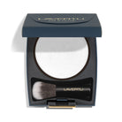 Lavertu Translucent Fix Glow Powder compact with integrated brush for setting makeup and enhancing natural glow.