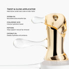 Ingrediënten van Lavertu lipolie: jojoba-olie, hyaluronzuur, peptiden, kokosolie